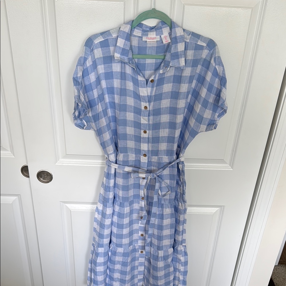 Blue Checkered Dress